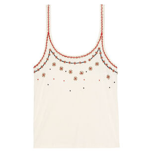 The Beaded Slim Tank Top