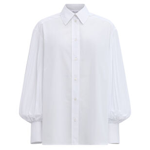 Viola Pleated Puff Sleeve Blouse