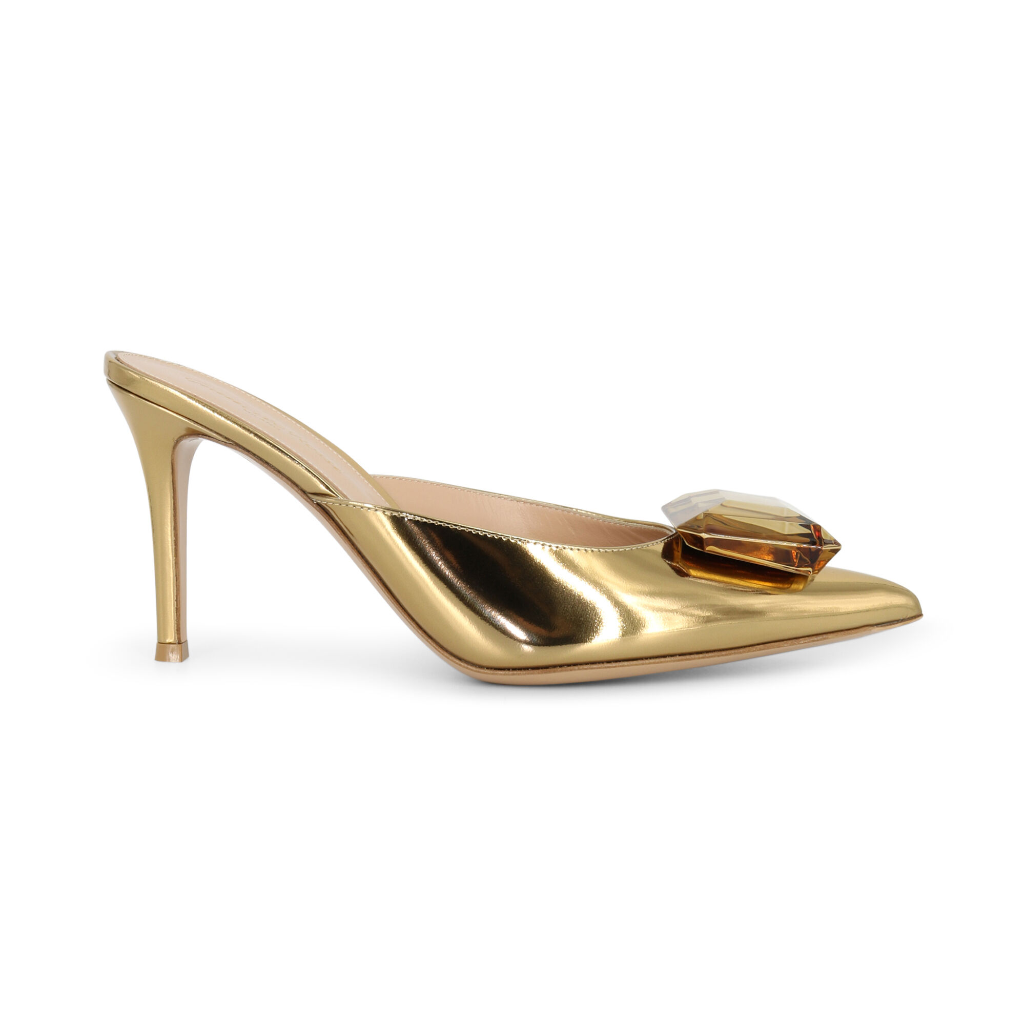 サンダル・ミュール Gianvito Rossi SS23 JAIPUR MULE 85 (G91370_85RICMIMO) Gianvito Rossi - Jaipur embellished satin mules Gianvito Rossi