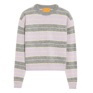 Grizzly Stripe Cashmere Crewneck Sweater