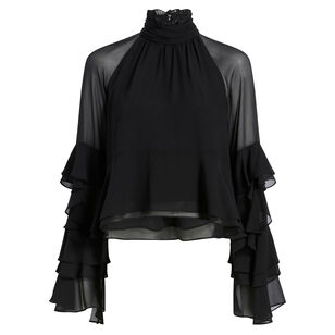 Skylah Ruffled Bell Sleeve Top