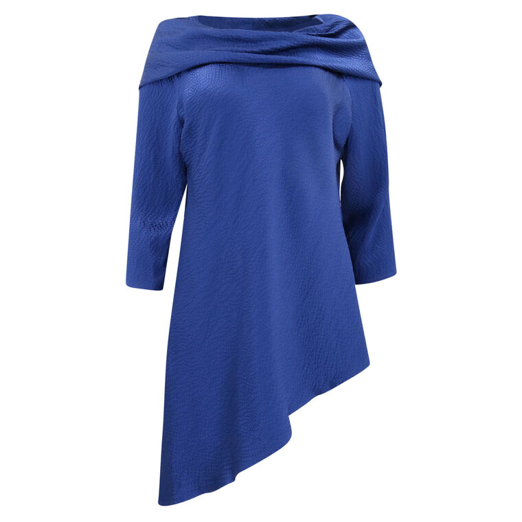 Hammered Satin Bias Tunic image number null