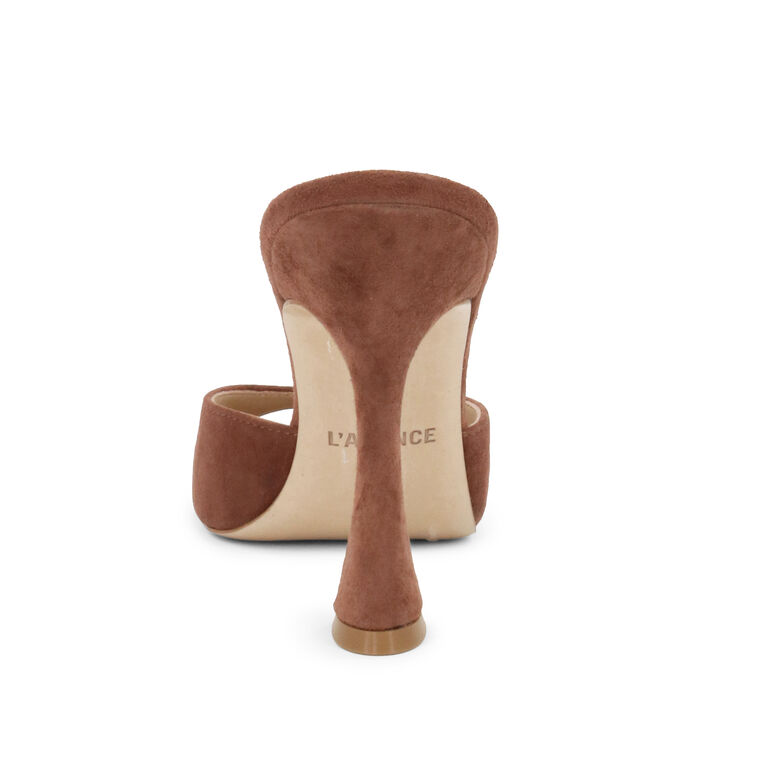 Avery 100mm Suede Slide Sandal image number null