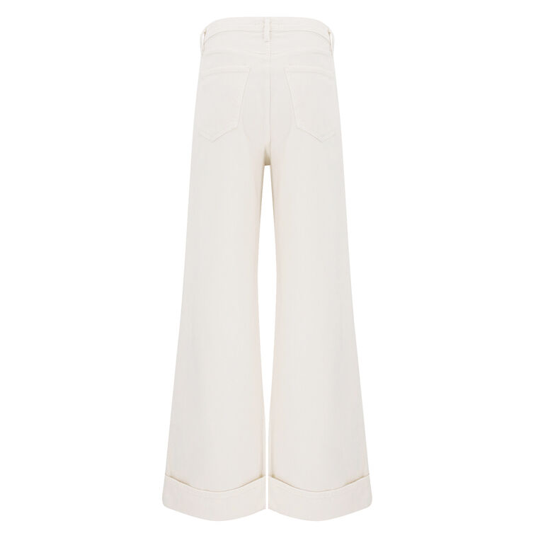 Dame Cuffed Wide-Leg Jean image number null
