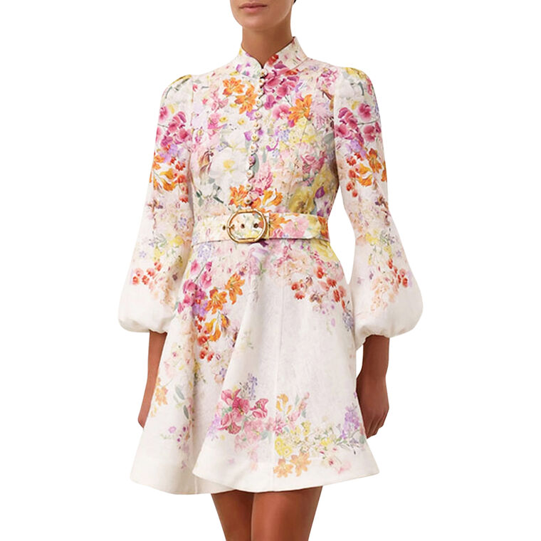 Natura Buttoned Mini Dress image number null