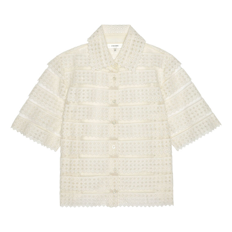 The Lattice Crochet Blouse image number null