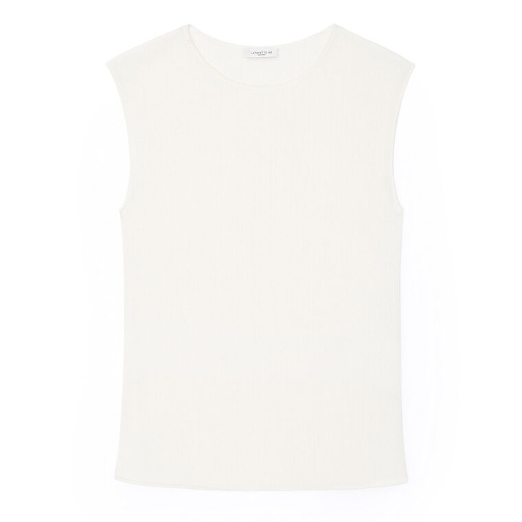 Ribbed Cap Sleeve Top image number null