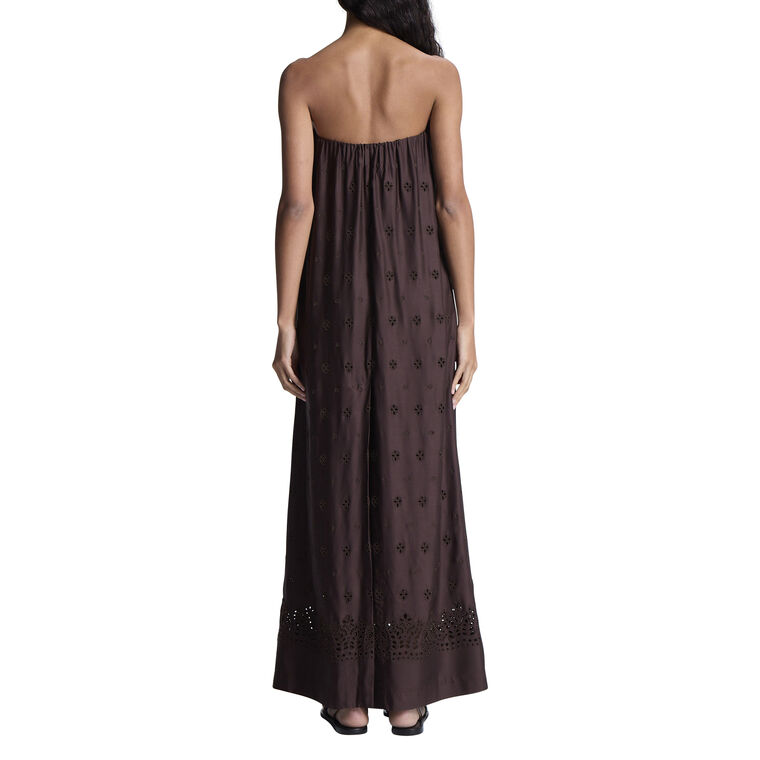 Dalia Strapless Embroidered Maxi Dress image number null