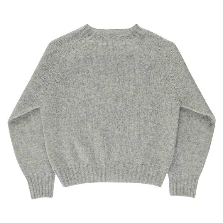Clark Long Sleeve Embellished Neckline Pullover Sweater image number null