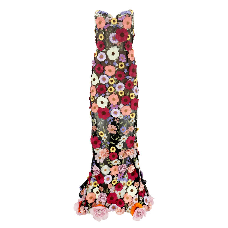 Jasmine Multi Floral Gown image number null