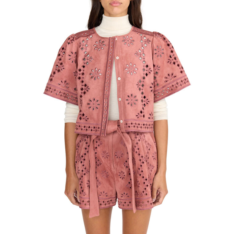 Ray Faux Suede Top image number null