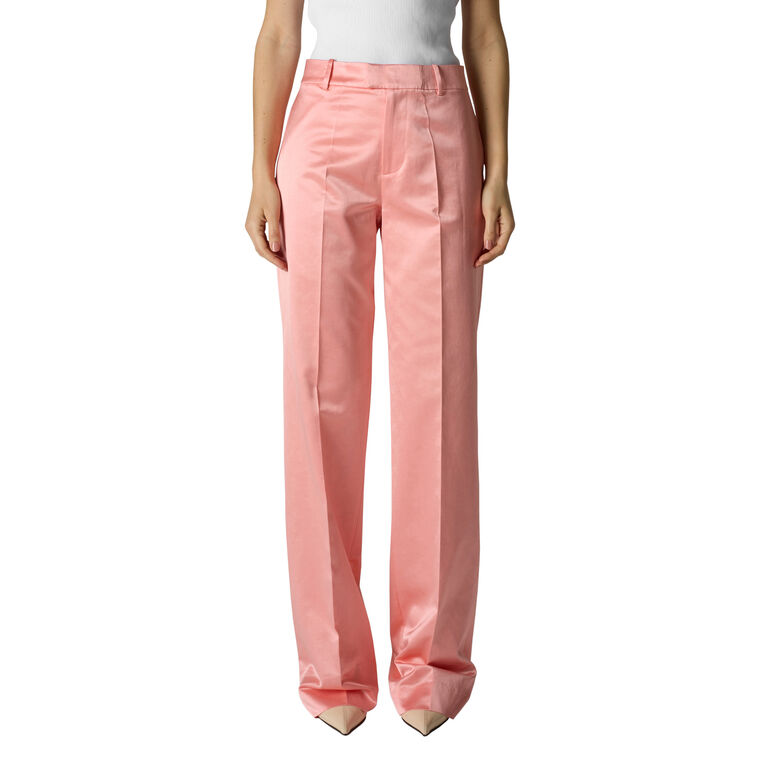 Low Rise Satin Viscose Straight-Leg Trouser image number null