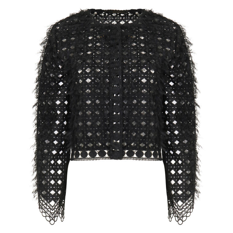 Ollie Lace Fringe Jacket image number null