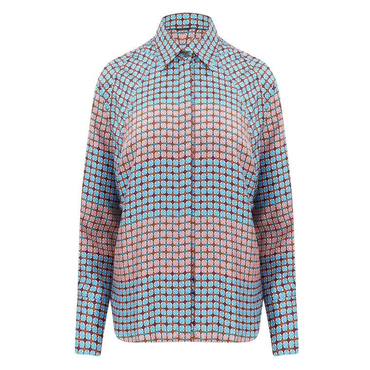 Mini Tiles Blouse image number null
