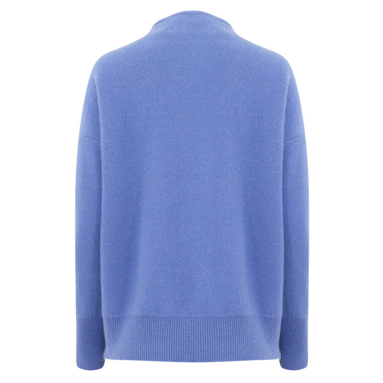 Plush Cashmere Funnel Neck Sweater image number null