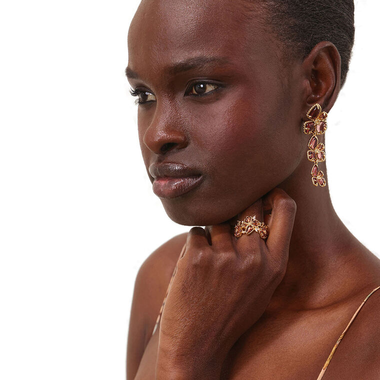 Bloom Large Dangle Earrings image number null