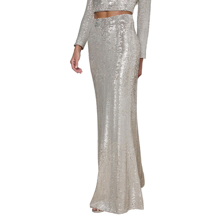 Zeta Sequin Maxi Skirt image number null