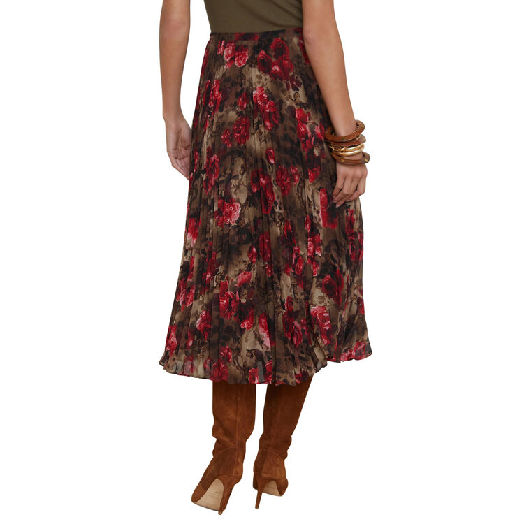 Fernanda Pleated Midi Skirt image number null