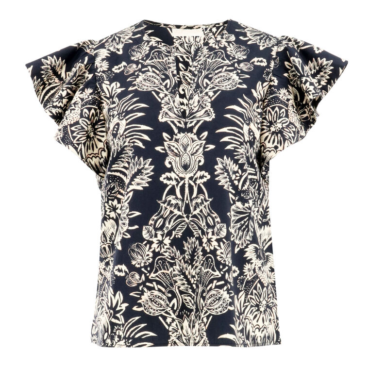 Severine Flutter Sleeve Top image number null