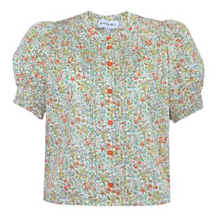Hartley Short Sleeve Button Front Top