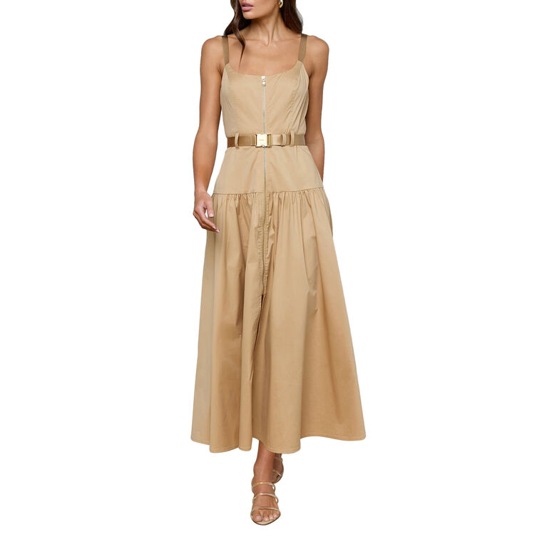 Rima Sleeveless Belted Maxi Dress image number null