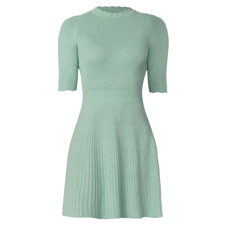 Warren Short Sleeve Knit Mini Dress image number null