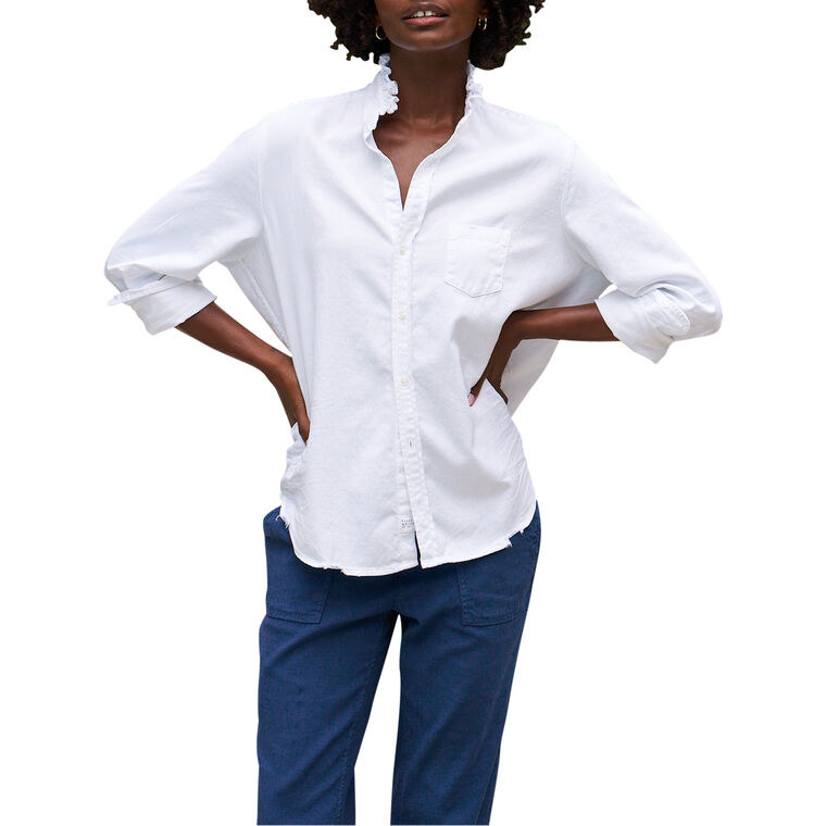 Eileen Ruffle Collar Button-Up Shirt image number null