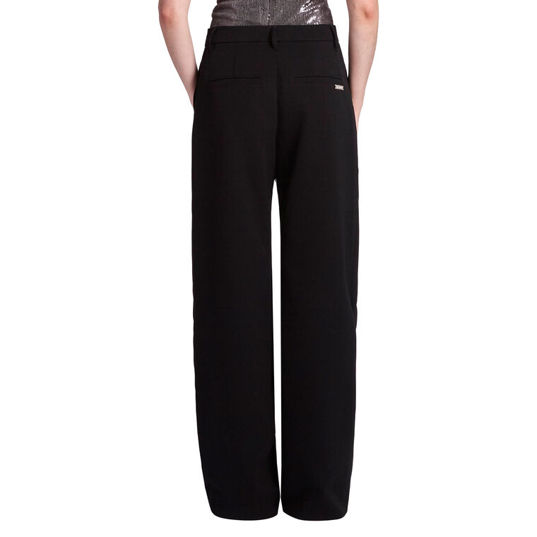 Draped Knee Wool Trousers image number null