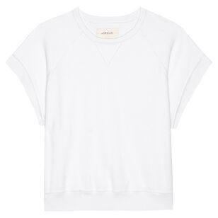 Micro Terry Wedge Sweatshirt