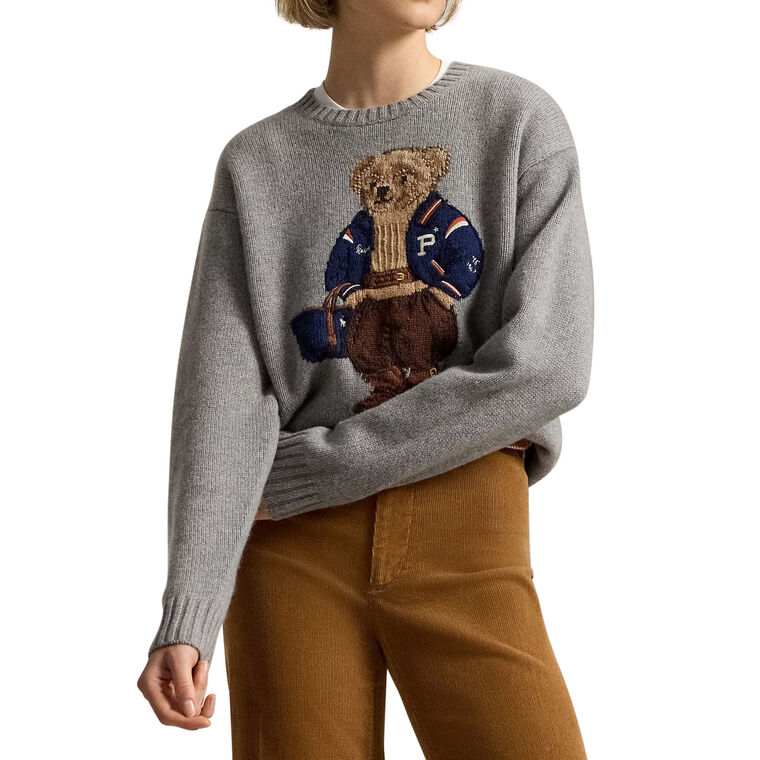 Wool Bear Crewneck Sweater image number null