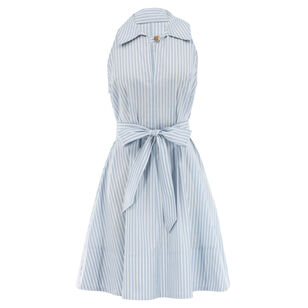 Florenz Striped Tie-Waist Mini Dress