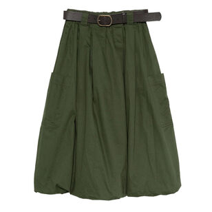 Sullivan Sportswear Belted Midi Bubble Skirt