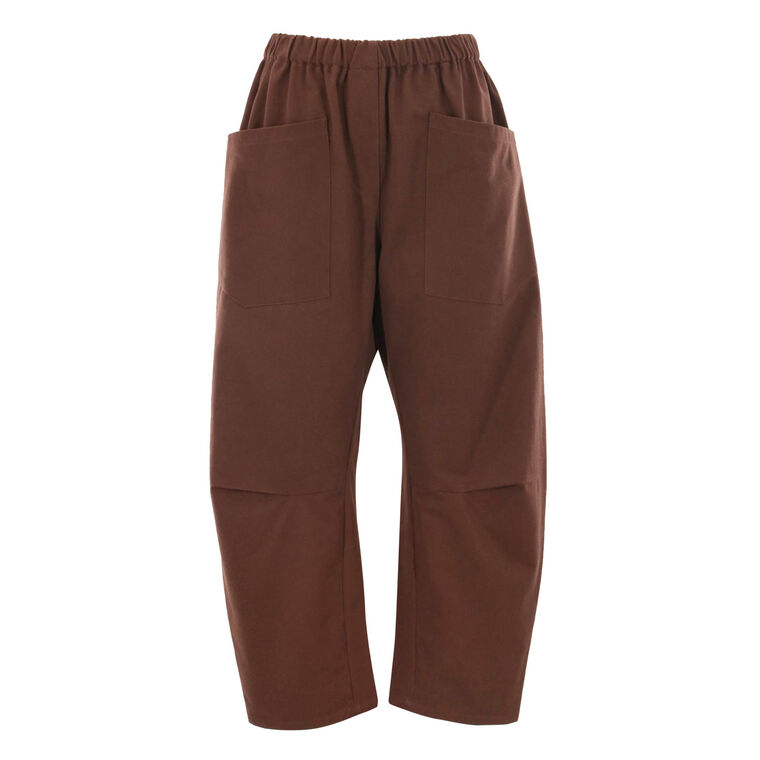 Travis Cropped Barrel-Leg Pant image number null