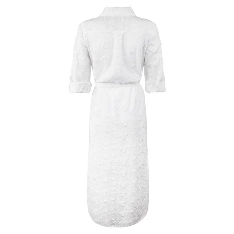 Long Alex Shirtdress With 3D Flowers image number null