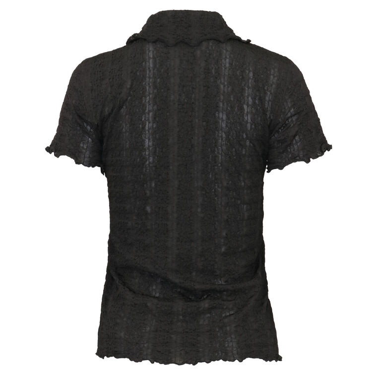 Puckered Button-Up Shirt image number null