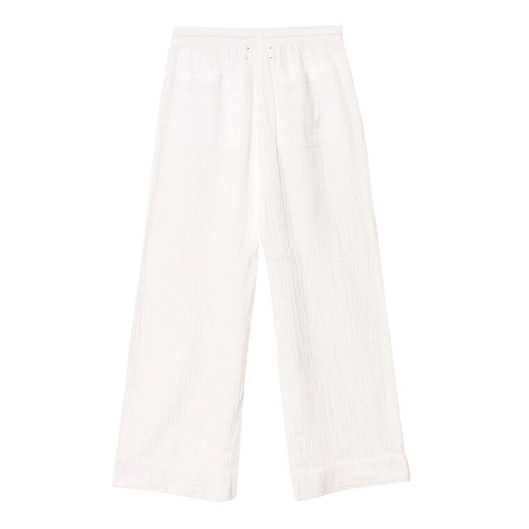 Kayson Cropped Wide-Leg Gauze Pant image number null