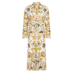 Marnie Long Sleeve Midi Shirt Dress