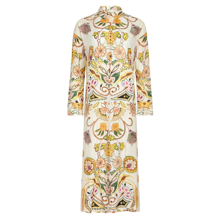 Marnie Long Sleeve Midi Shirt Dress image number null