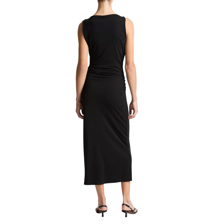 Matte Jersey Cowl Neck Tank Midi Dress image number null