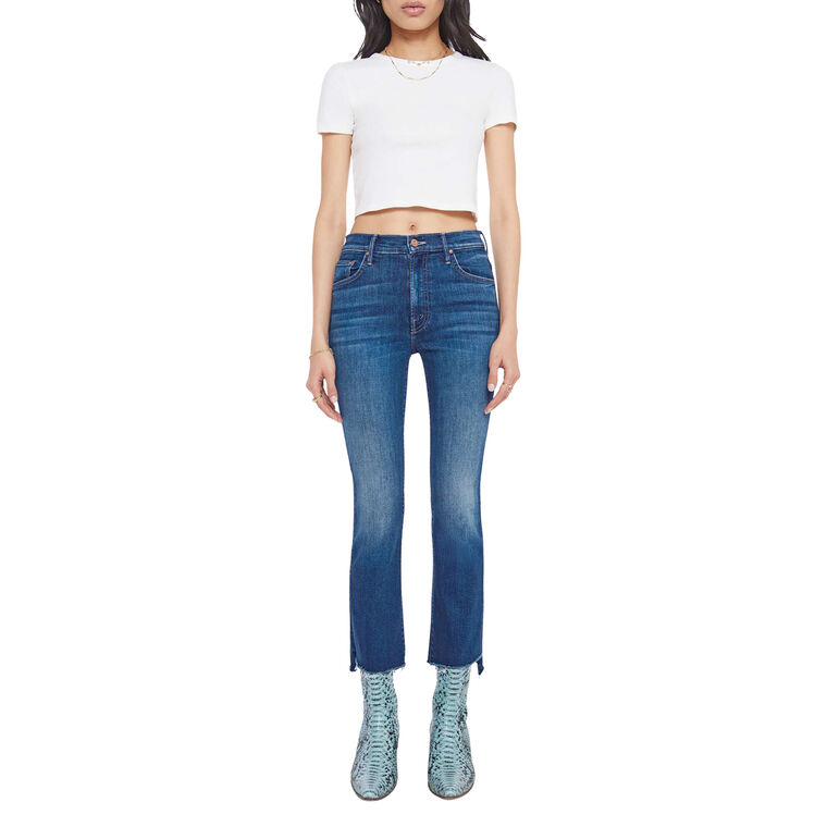 The Insider Crop Step Fray Jean image number null