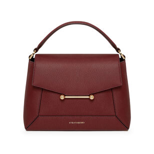 Mosaic Grain Leather Top Handle Bag