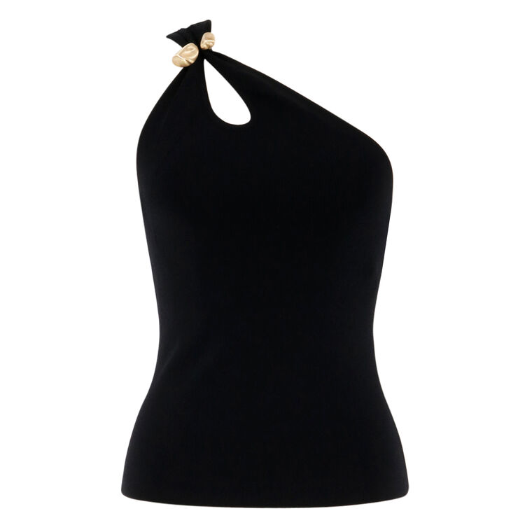 Anouk One-Shoulder Knit Top image number null