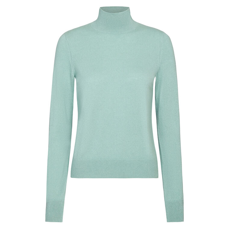 Long Sleeve Cashmere Turtleneck Sweater image number null