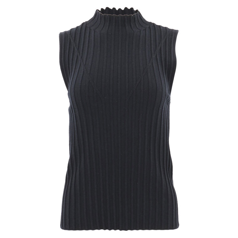 Esma Sleeveless MockNeck Sweater
