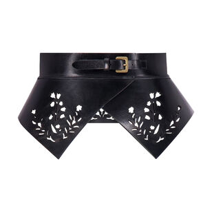Leather Floral Lasercut Belt