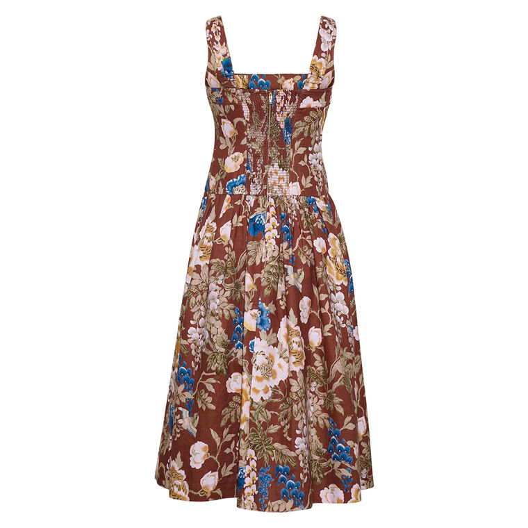 Feliz Sleeveless Drop Waist Midi Dress image number null