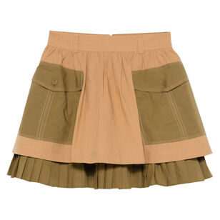 Jaqueline Cotton Poplin Flared Mini Skirt