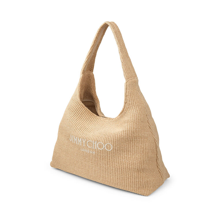 Beach Diamond Large Raffia Shoulder Bag image number null