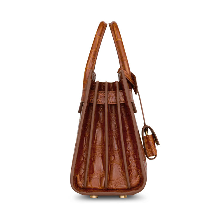 Nano Sac de Jour Bag In Crocodile-Embossed Leather image number null