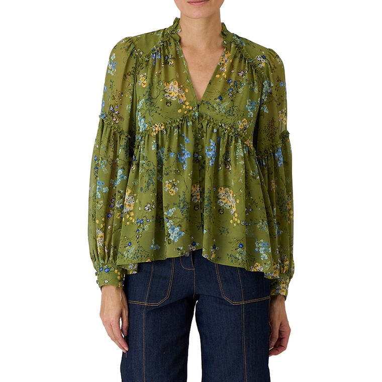 Windswept Floral Edeline Top image number null